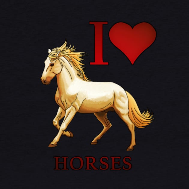 I Love Horses by WhiteWaveDesigns